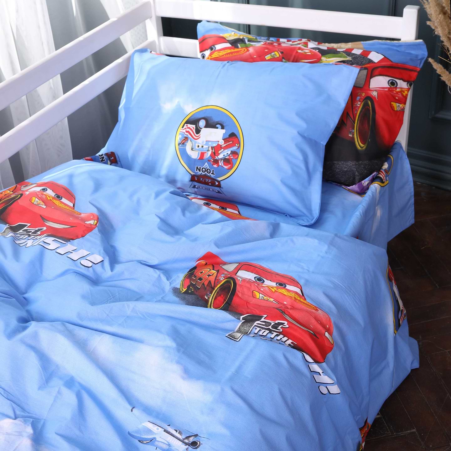 Комплект постільної білизни MirSon Kids Time 17-0798 McQueen Cars 160х220 (2200011443102)