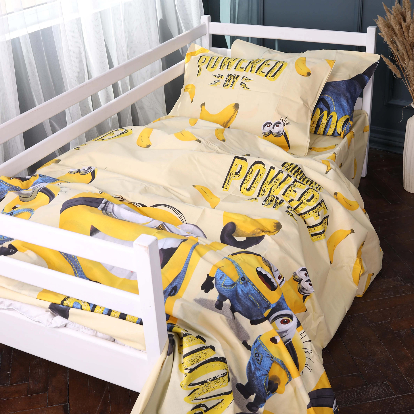 Комплект постельного белья MirSon Ranforce Elite 17-0808 Minions and bananas160х220 (2200011493008)