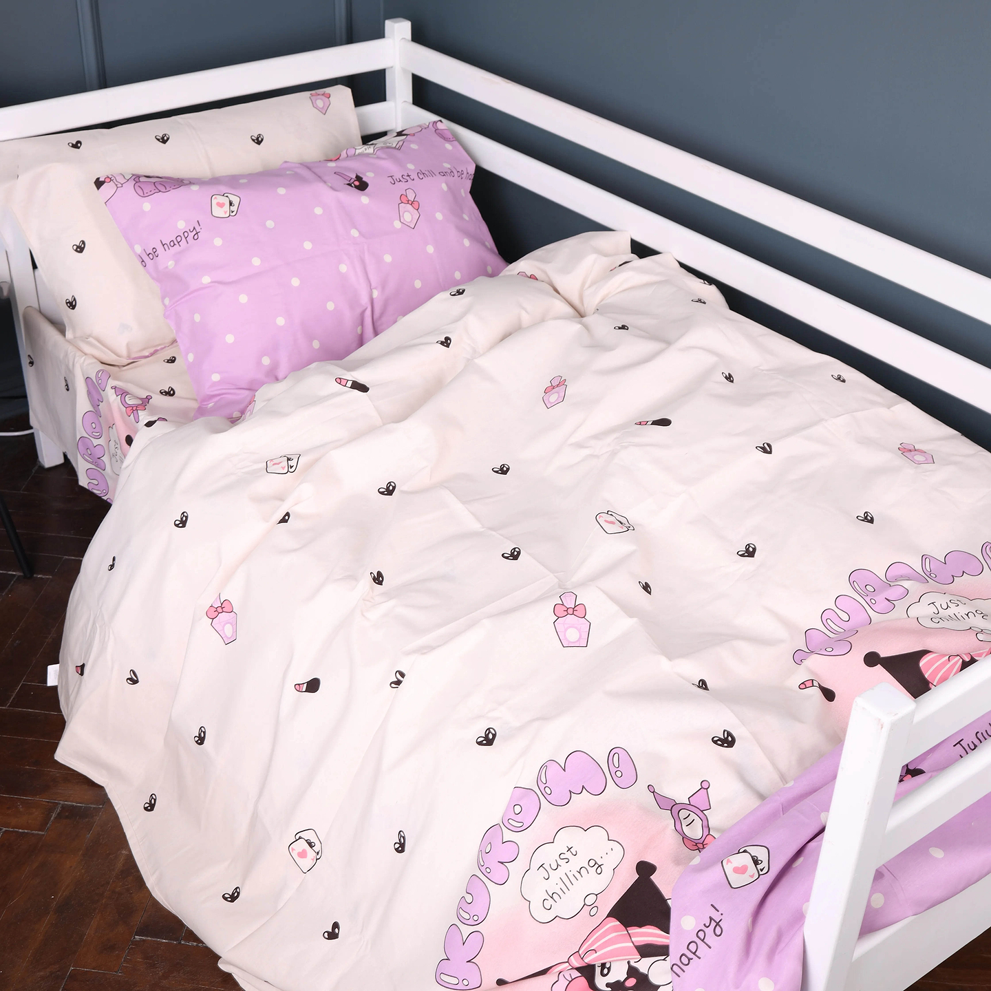 Комплект постельного белья MirSon Бязь Kids Time 17-0822 Kuromi 160х220 (2200011553245)