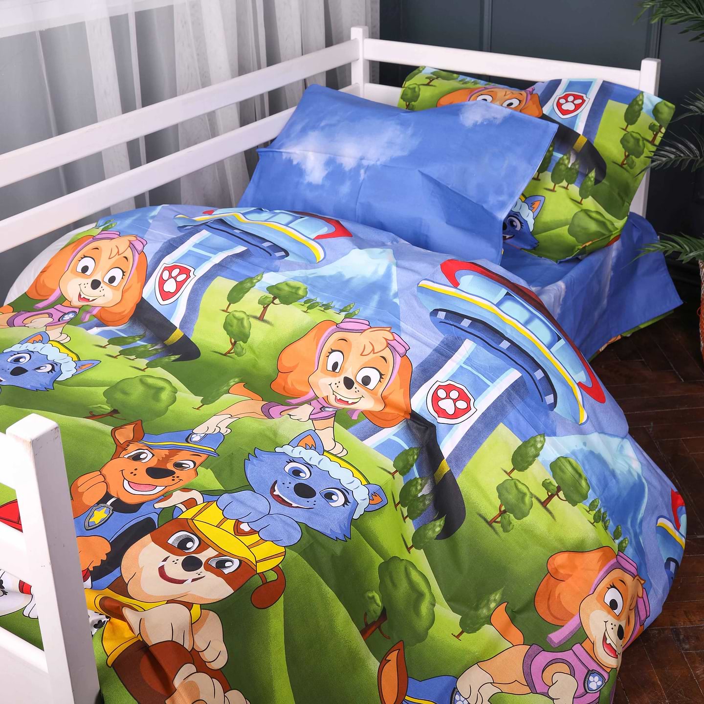 Комплект постельного белья MirSon 143х210 см 17-0885 Paw Patrol Friends Бязь (2200012385333)