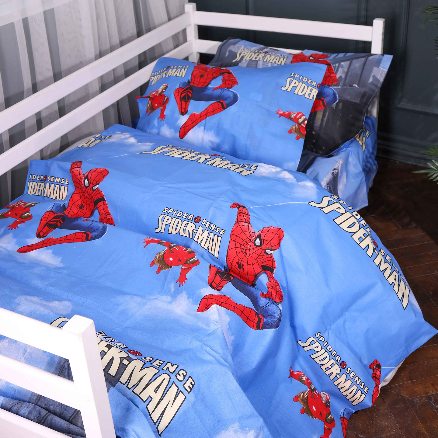 Комплект постельного белья MirSon 160х220 см 17-0891 Spider-Man City Wall Ranforce Elite (2200012390405)