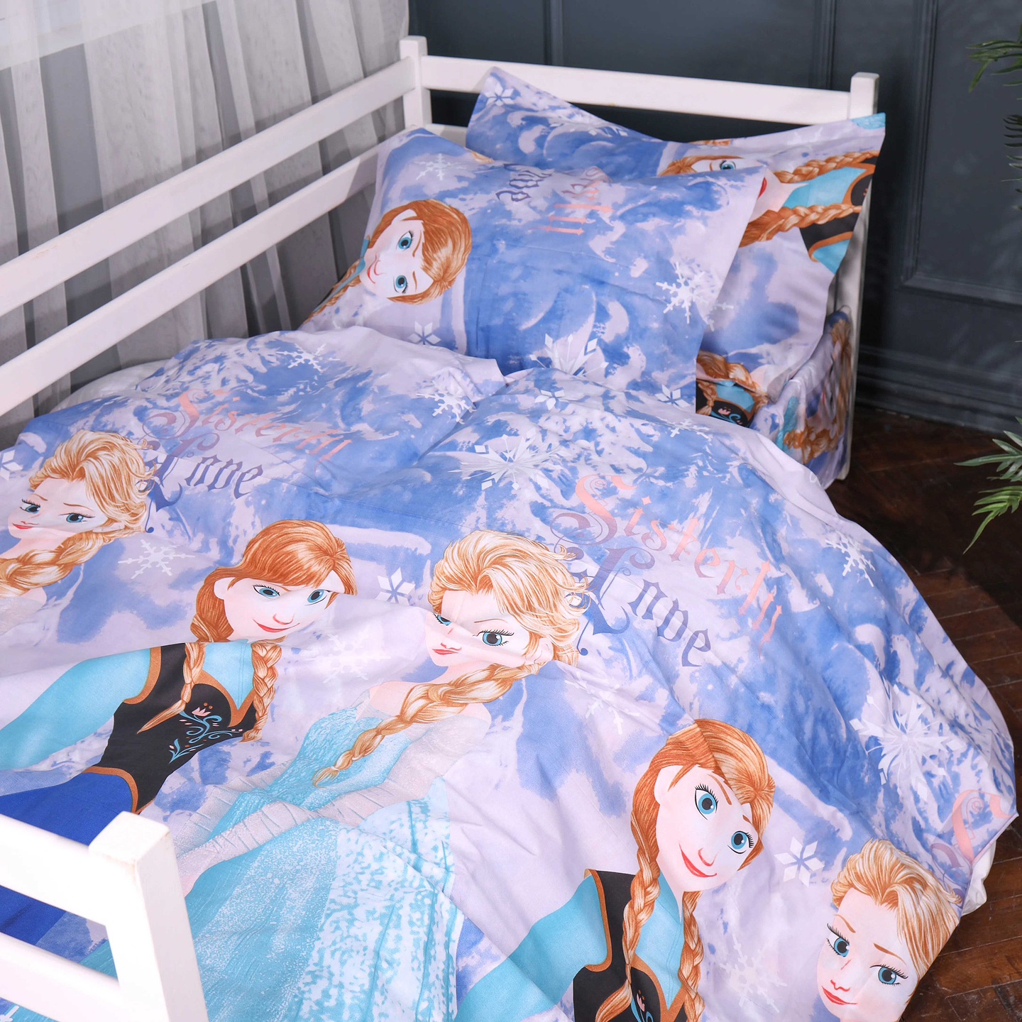 Комплект постельного белья MirSon 160х220 см 17-0893 Frozen Elsa and Anna Ranforce Elite (2200012391907)