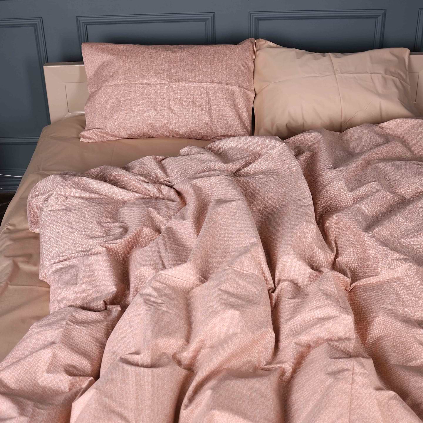 Комплект постільної білизни MirSon 160х220 см 22-1444 Gentle Peach Glow Сатин (2200012407059)