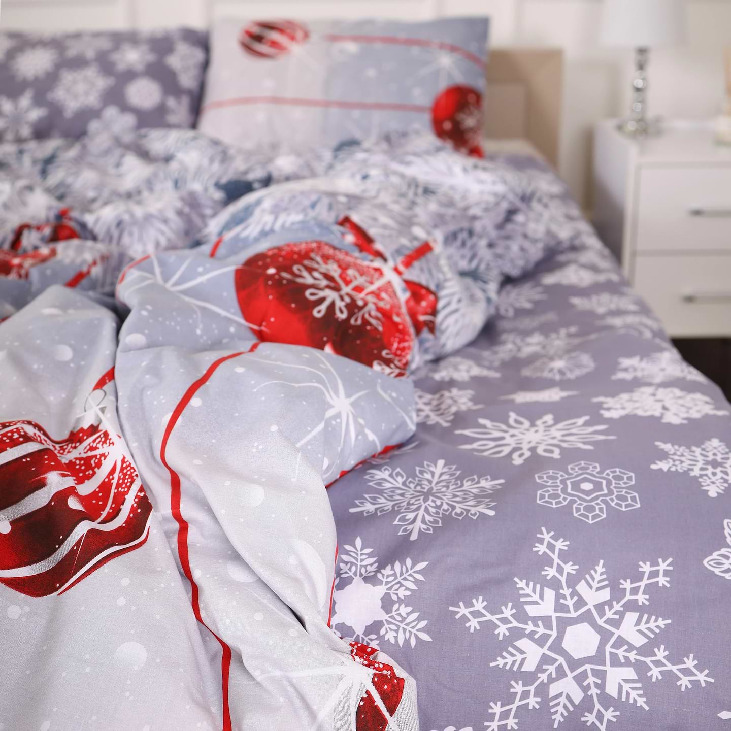 Простынь двуспальная MirSon Бязь 17-0657 Mistletoe 180x220 см (2200009611728)