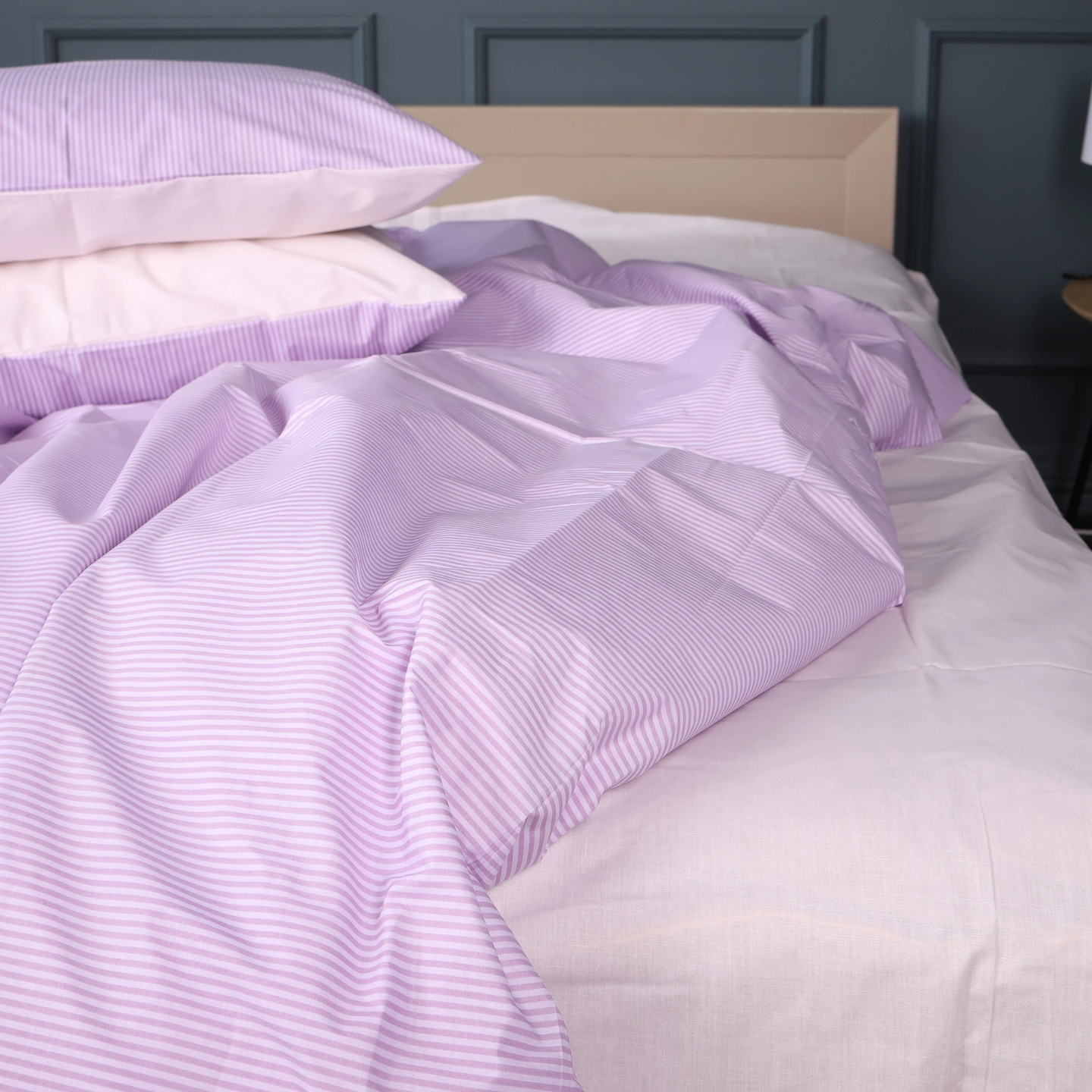 Простирадло дитяче MirSon Бязь 17-0807 Soft Stripe 180x220 см (2200011455785)
