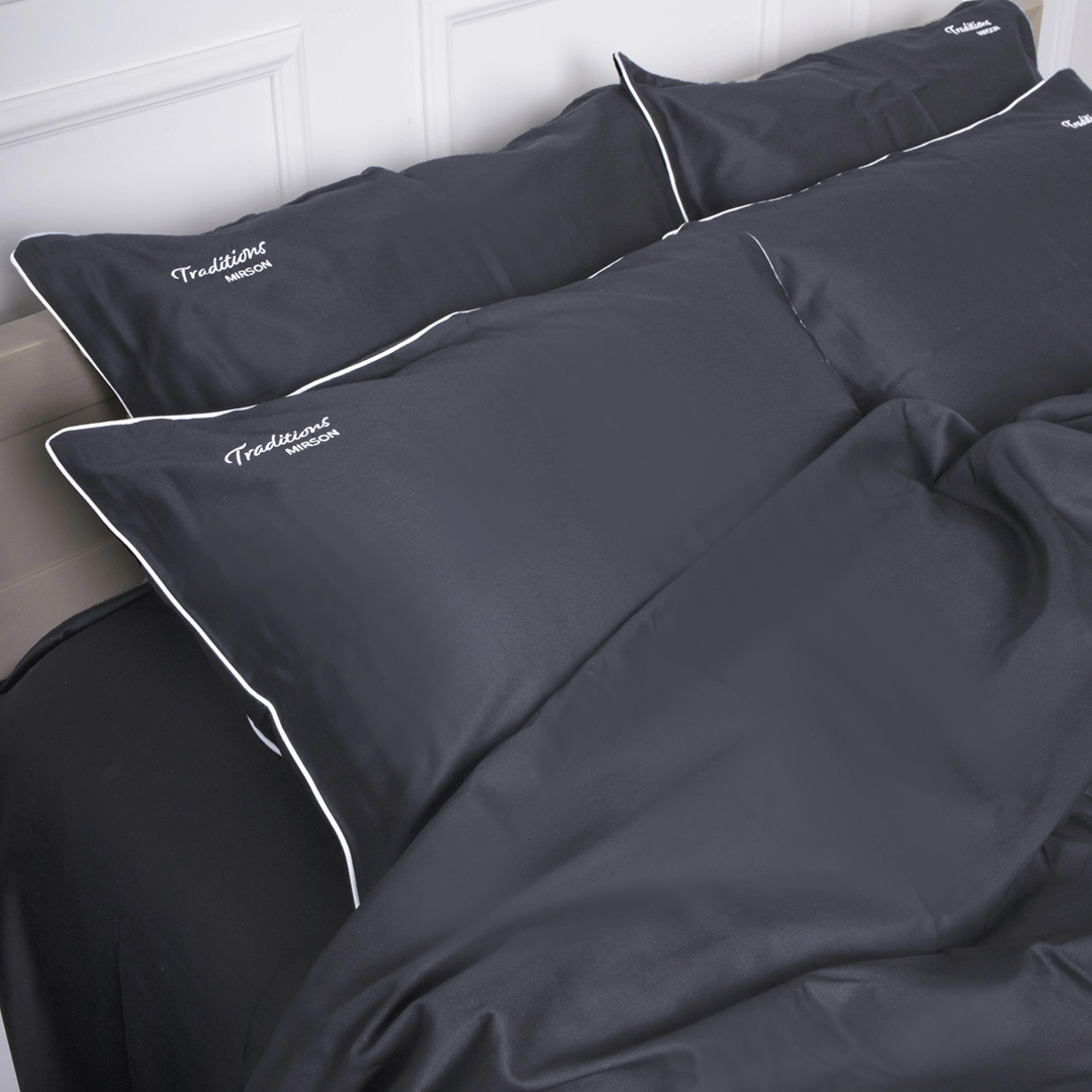 Комплект постельного белья MirSon ELIT 0240 Iron grey "Traditions" 160х220 (2200010537871)