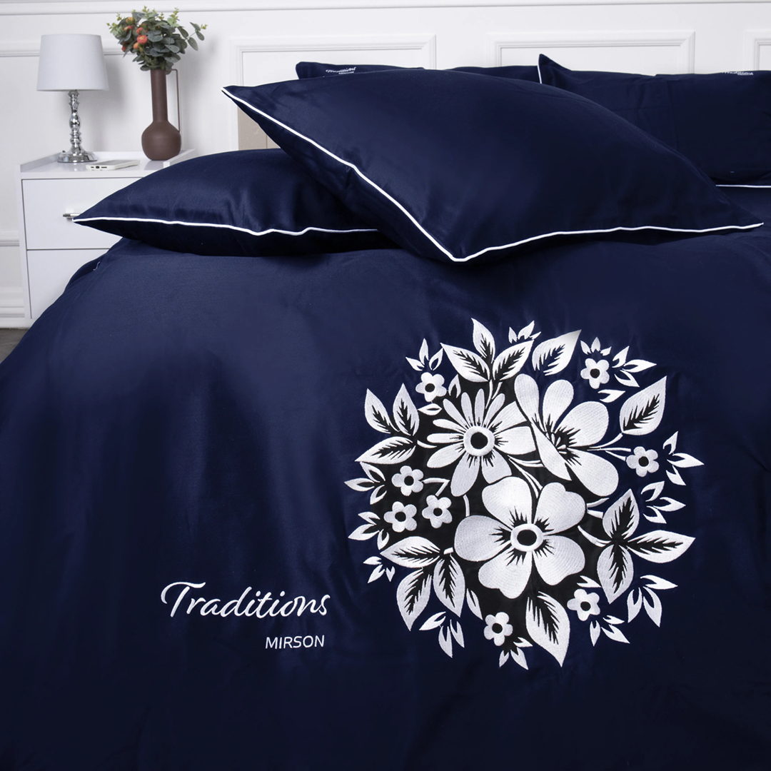 Комплект постільної білизни MirSon ELIT 4052 Ocean "Traditions" 160х220 (2200010538090)