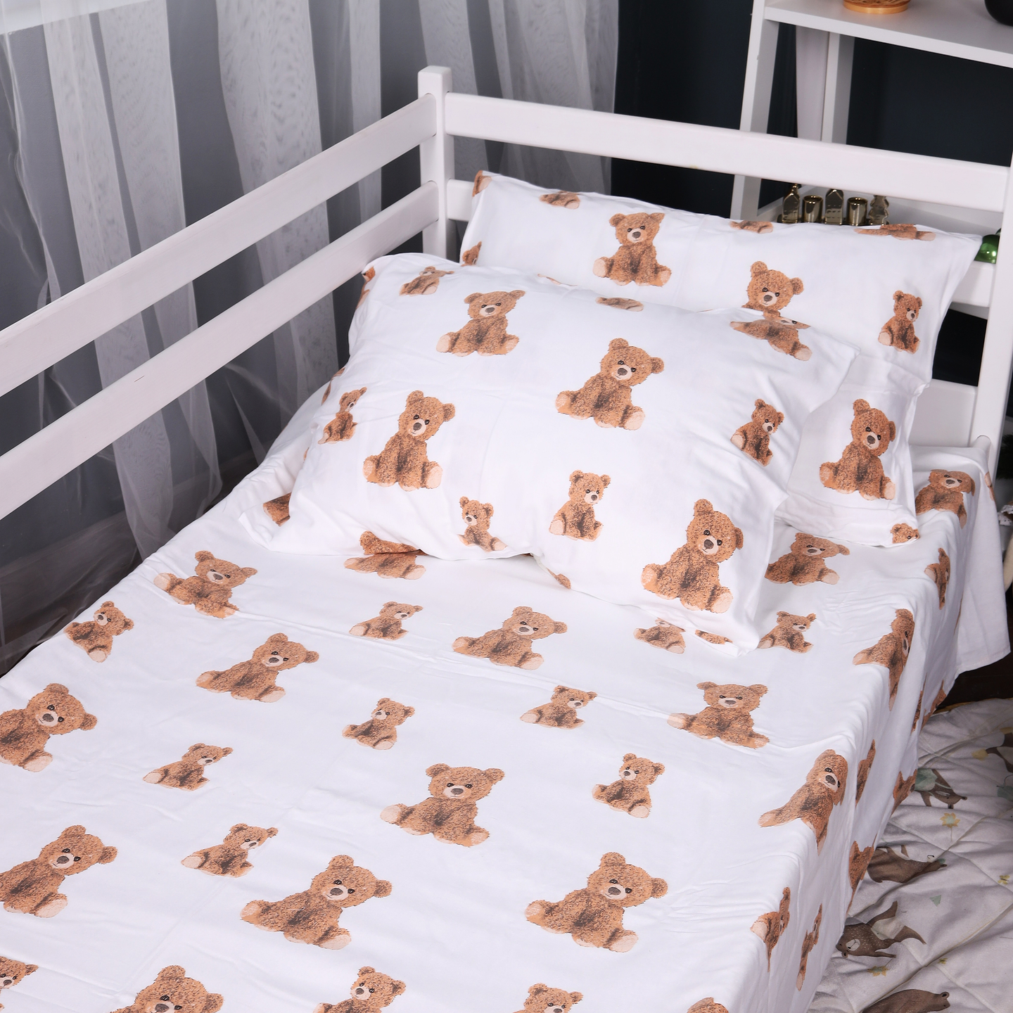 Простирадло двоспальне MirSon Фланель 180x220 см 017 Teddy (2200009655760)