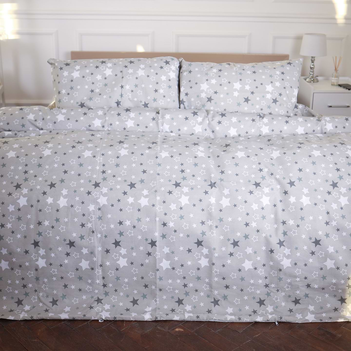 Комплект постельного белья MirSon King Size 220х240 см 17-0660 Gray Sky Ranforce Elite (2200009620638)