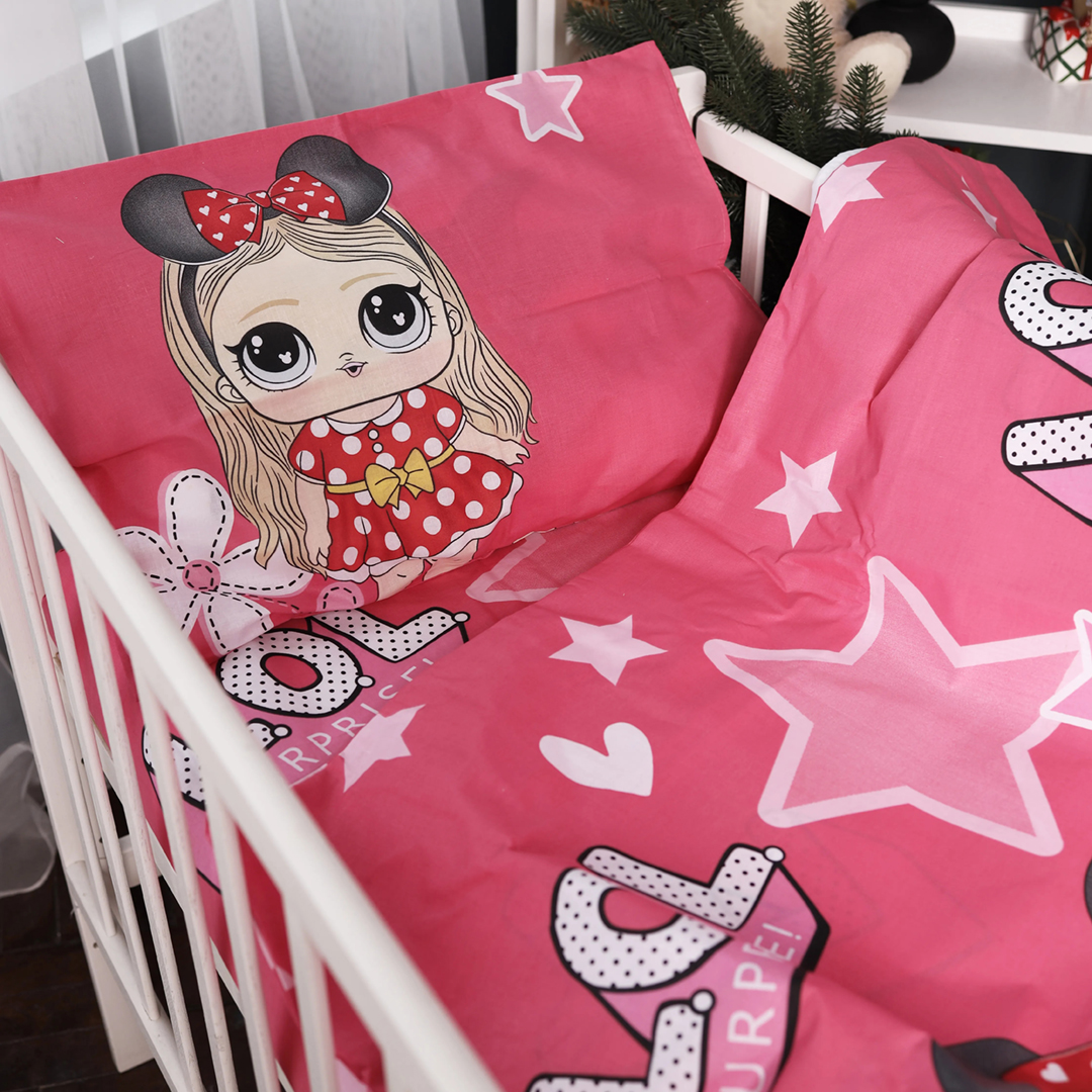 Простирадло дитяче MirSon Ranforce Elite 17-0699 LOL Dolls 180x220 см (2200010456813)