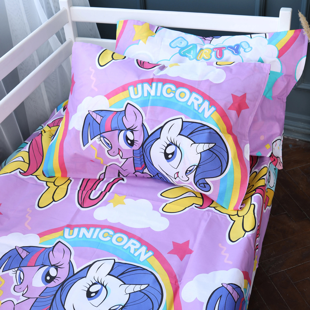 Простынь детская MirSon Бязь 17-0793 My Little Pony 180x220 см (2200011427645)