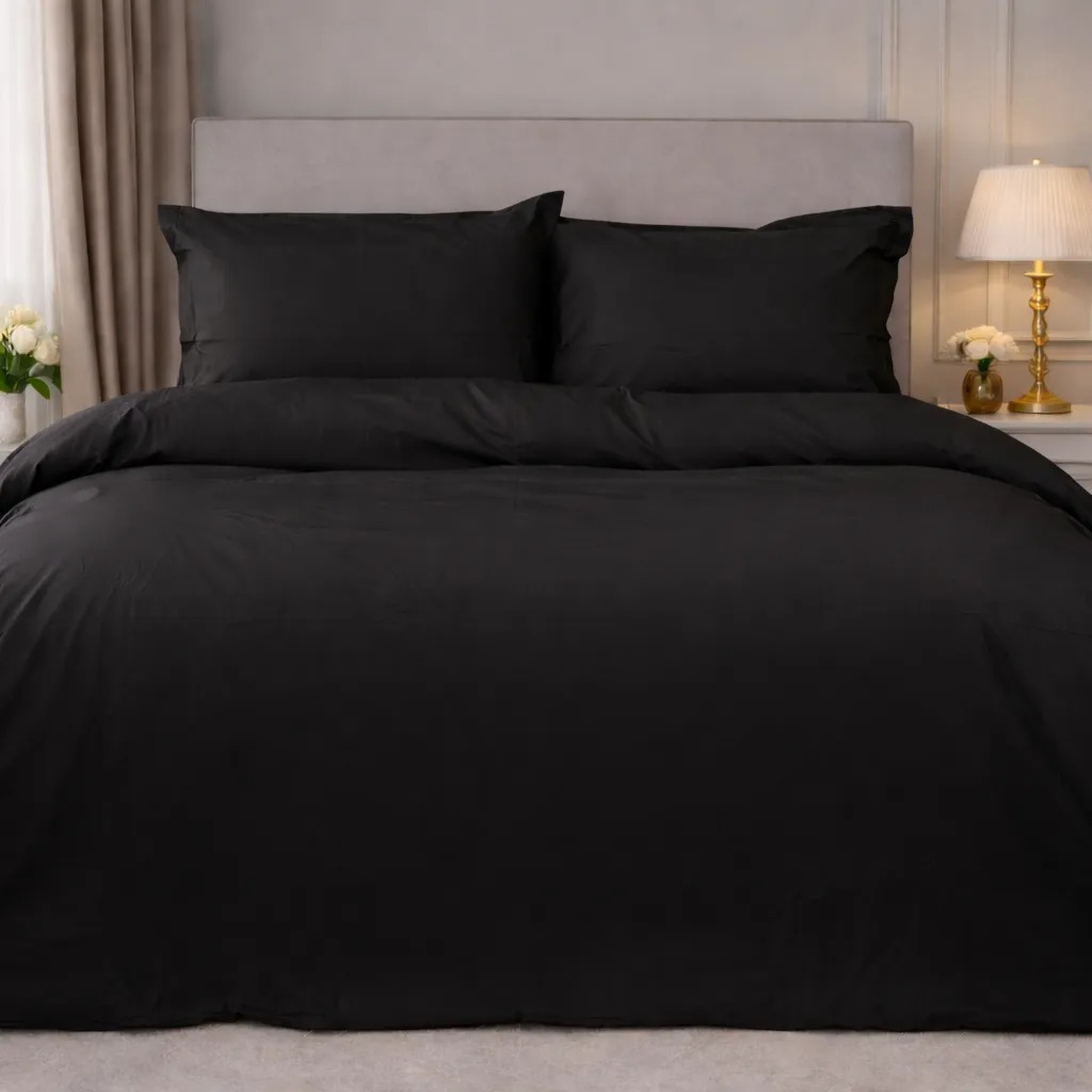 Комплект постельного белья MirSon Poplin Line 099 Black 160 x 220 см (2200006279785)