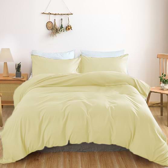 Комплект постельного белья MirSon Satin Light Pro 10-014 Soft yellow 220х240 (2200010175769)