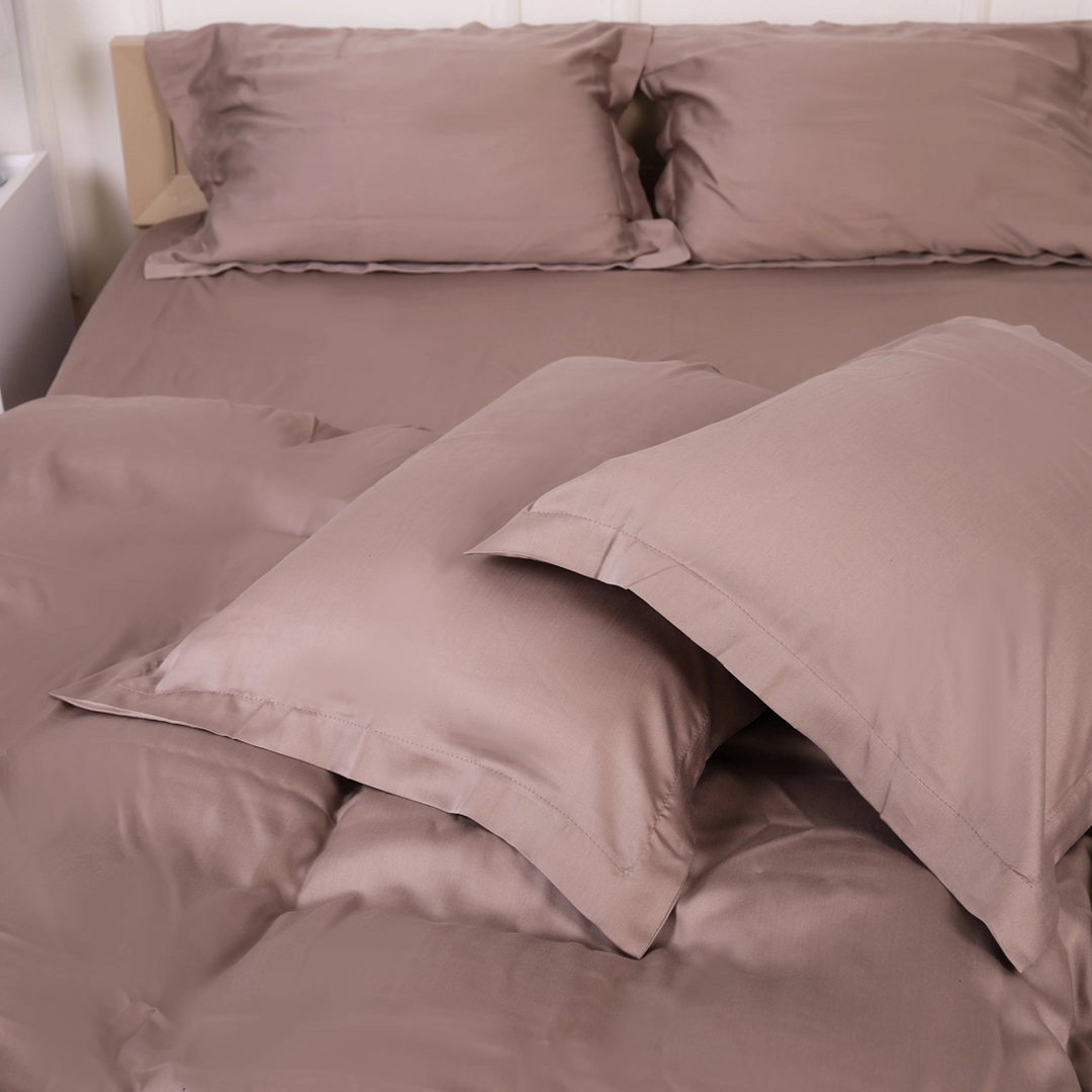 Простирадло полуторне MirSon 160x200 см №08 Beige Tencel (2200009637483)