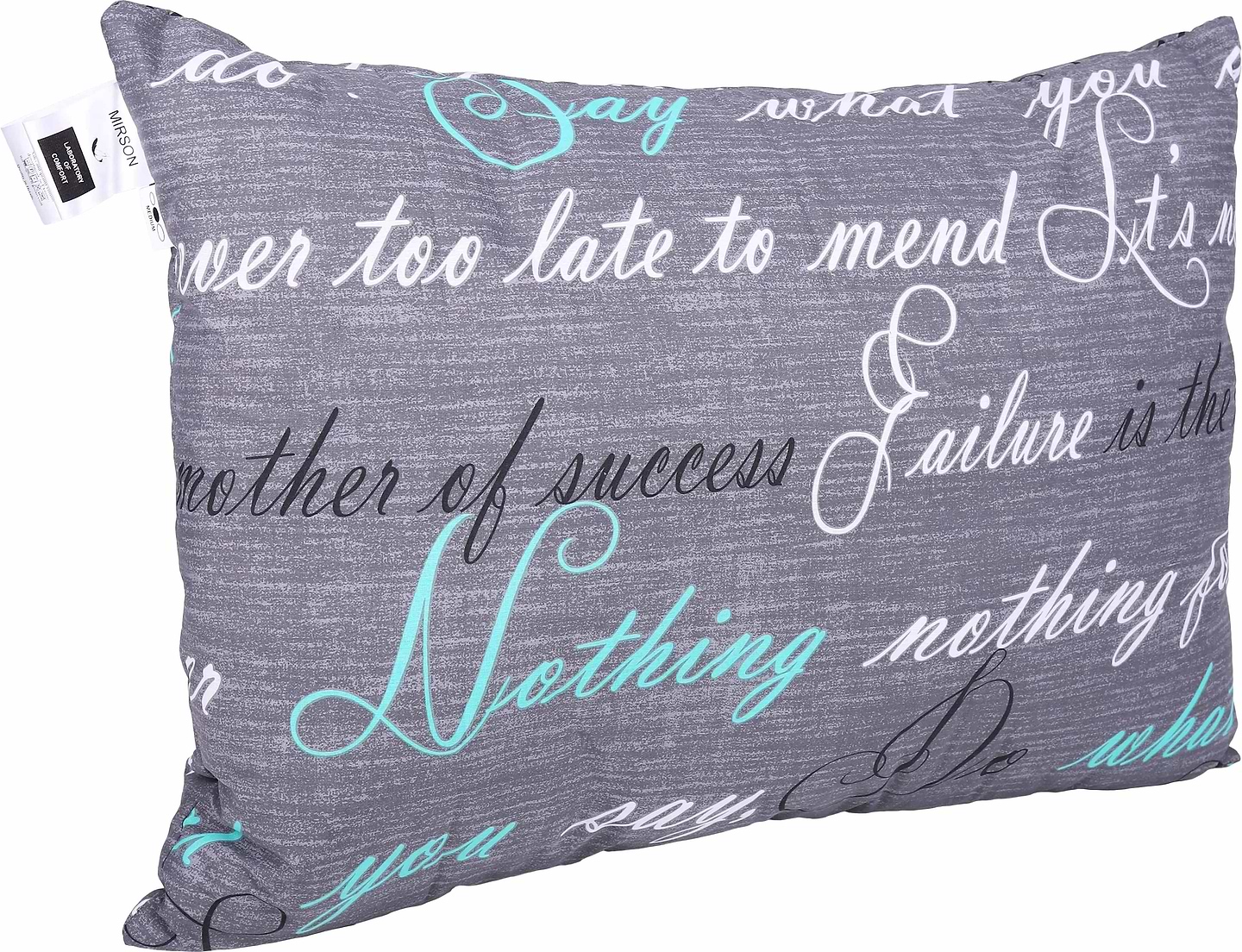 Подушка стандартная MirSon №0135 Сolor Fun Line 17-0003 Tulio с эвкалиптовым волокном 50х70 (2200010864786)