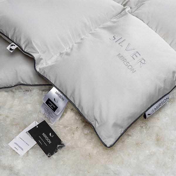 Фото - Одеяло зимнее полуторное MirSon 100% пух Сатин-Премиум пуходержащий № 067 "Silver Cloud" 155х215 (2200009348624)