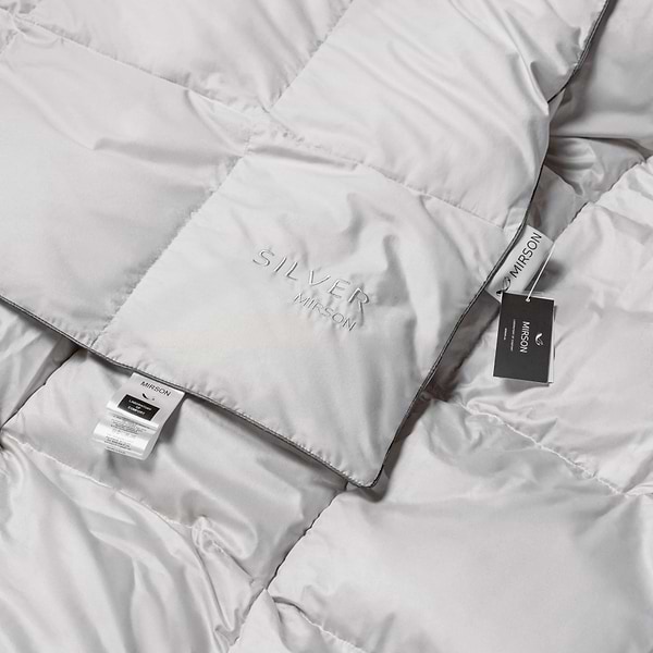 Фото - Одеяло зимнее двуспальное евро MirSon 100% пух Сатин-Премиум пуходержащий № 066 "Silver Cloud" 220х240 (2200009348693)