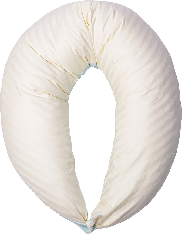 Фото - Подушка для годування MirSon №10160 Satin Stripe 30-0014 + 30-0002 Fleshly (2200007216291)