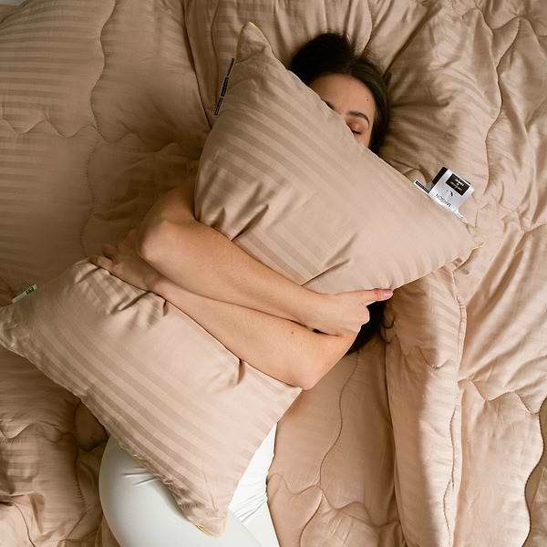 Фото - Подушка стандартна MirSon вовняна 1223 Carmela Hand Made Premium Висока 40х60 см (2200001517387)