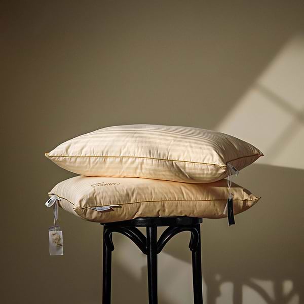 Фото - Подушка стандартна MirSon шовкова 1266 Carmela Hand Made Natural Silk Kapok Середня 50х70 см (2200001519343)