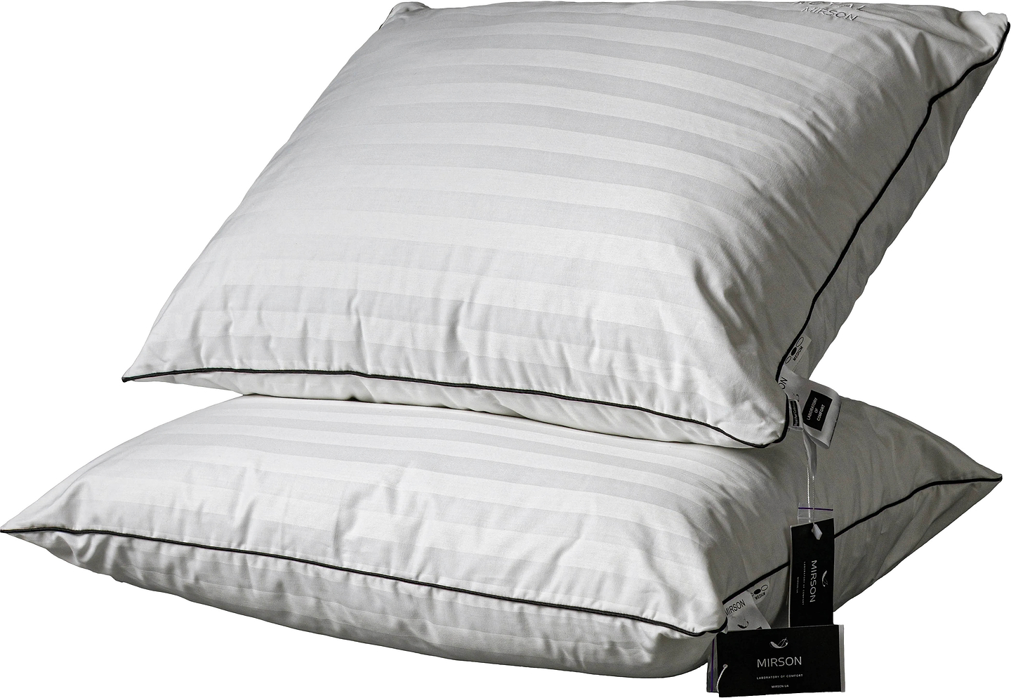 Подушка стандартна MirSon бавовняна 1457 Royal Pearl Hand Made Середня 40х60 см (2200001537699)