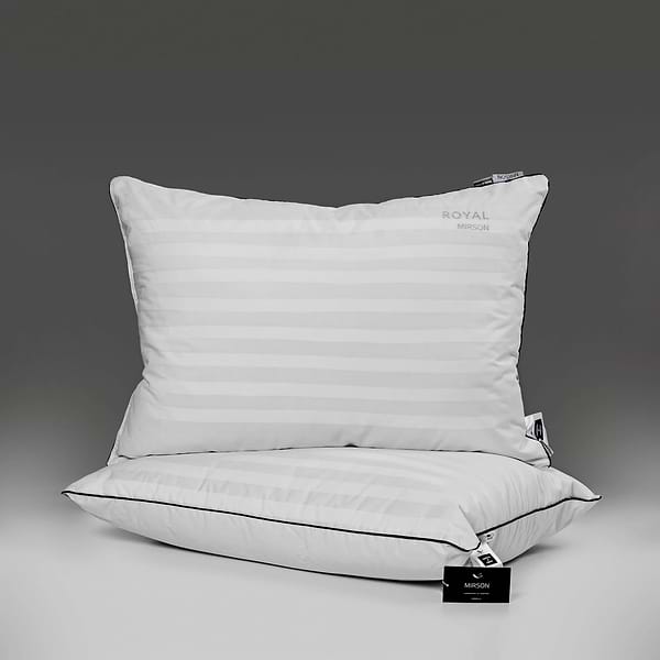 Фото - Подушка стандартна MirSon вовняна 1225 Royal Pearl Hand Made Premium Середня 40х60 см (2200001517400)