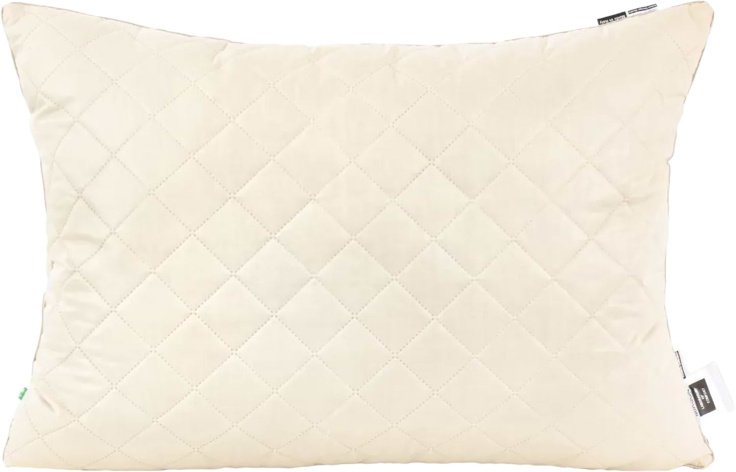 Подушка стандартна MirSon шовкова 1256 Carmela Natural Silk Kapok М'яка 70х70 см (2200001519152)