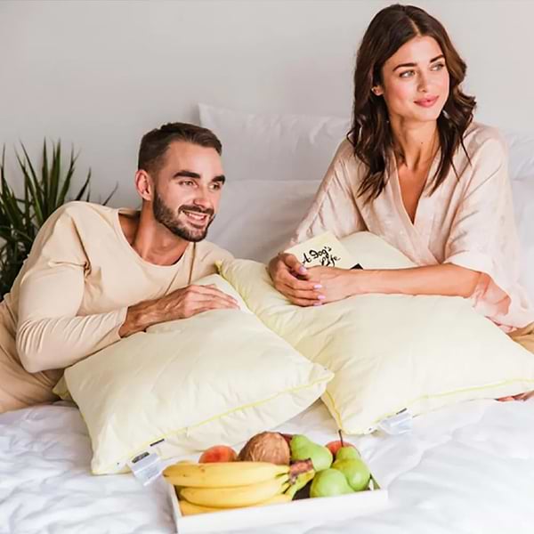 Фото - Подушка стандартна MirSon шовкова 1253 Carmela Silk Kapok М'яка 40х60 см (2200001518513)