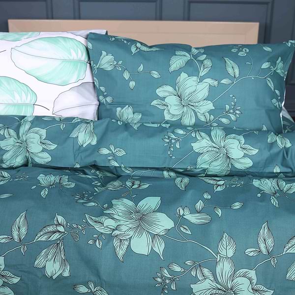 Фото - Комплект постільної білизни MirSon 143х210 см 17-0718 Emerald Foliage Ranforce Elite (2200010685213)