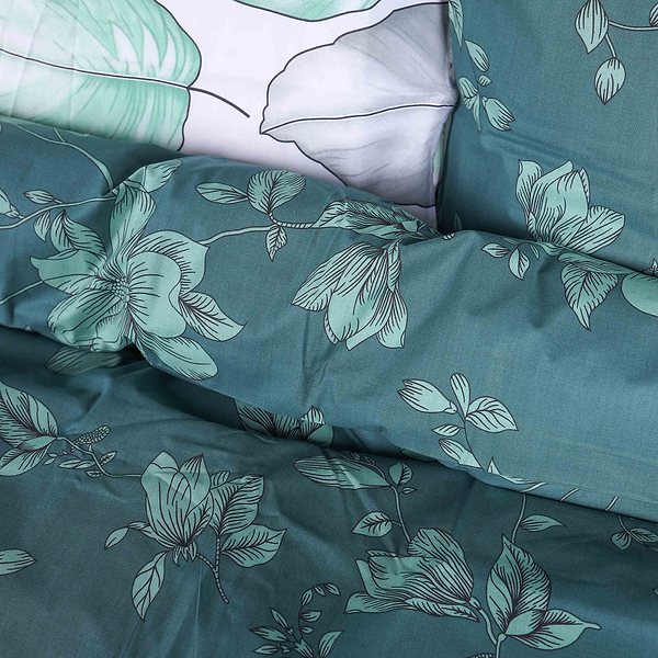 Фото - Комплект постельного белья MirSon 143х210 см 17-0718 Emerald Foliage Бязь (2200010684933)