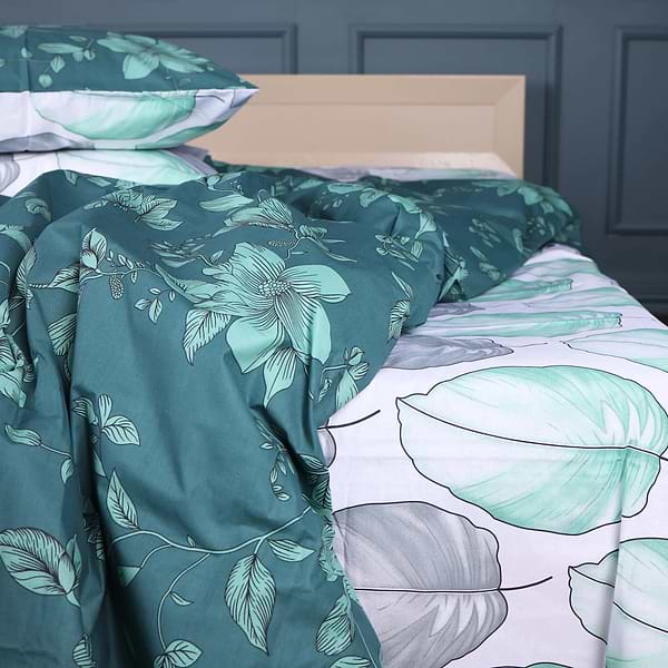 Фото - Комплект постільної білизни MirSon 143х210 см 17-0718 Emerald Foliage Ranforce Elite (2200010685213)