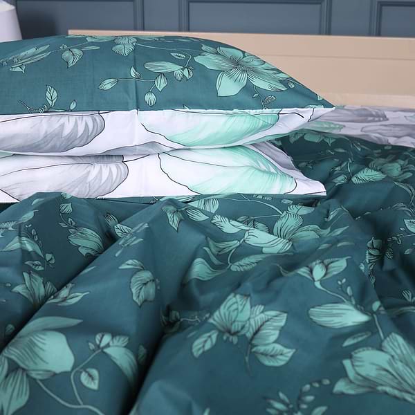 Фото - Комплект постільної білизни MirSon 143х210 см 17-0718 Emerald Foliage Ranforce Elite (2200010685213)