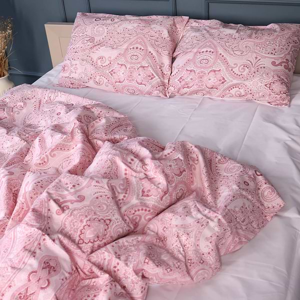 Фото - Комплект постільної білизни MirSon King Size 220х240 см 17-0770 Powder Paisley Ranforce Elite (2200011132365)