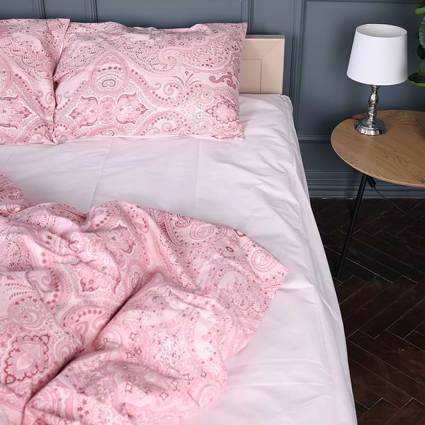 Фото - Комплект постільної білизни MirSon King Size 220х240 см 17-0770 Powder Paisley Бязь (2200011132099)