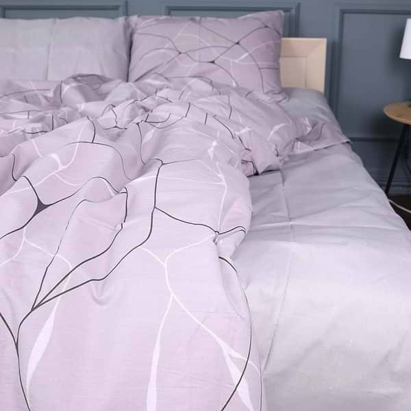 Фото - Комплект постільної білизни MirSon King Size 220х240 см 17-0809 Accents Gray Бязь (2200011493510)