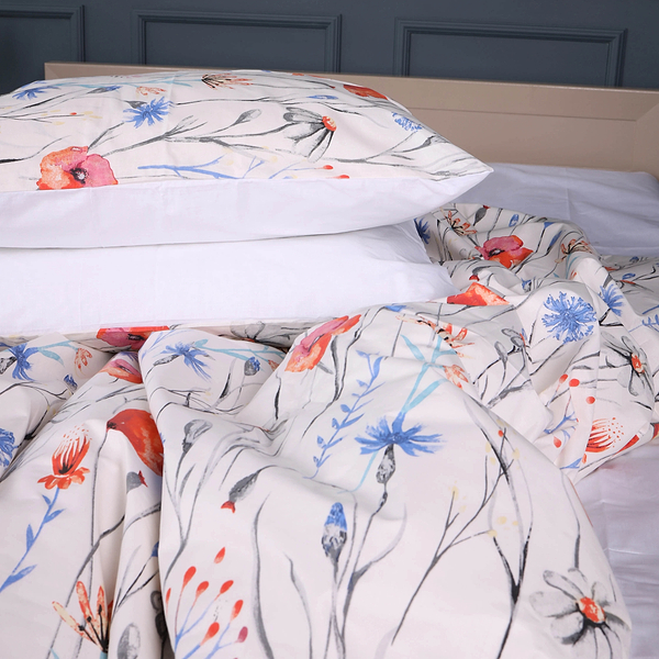 Фото - Комплект постельного белья MirSon King Size 220х240 см 17-0814 Poppies Ranforce Elite (2200011496269)