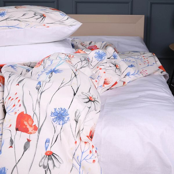 Фото - Комплект постельного белья MirSon King Size 220х240 см 17-0814 Poppies Ranforce Elite (2200011496269)