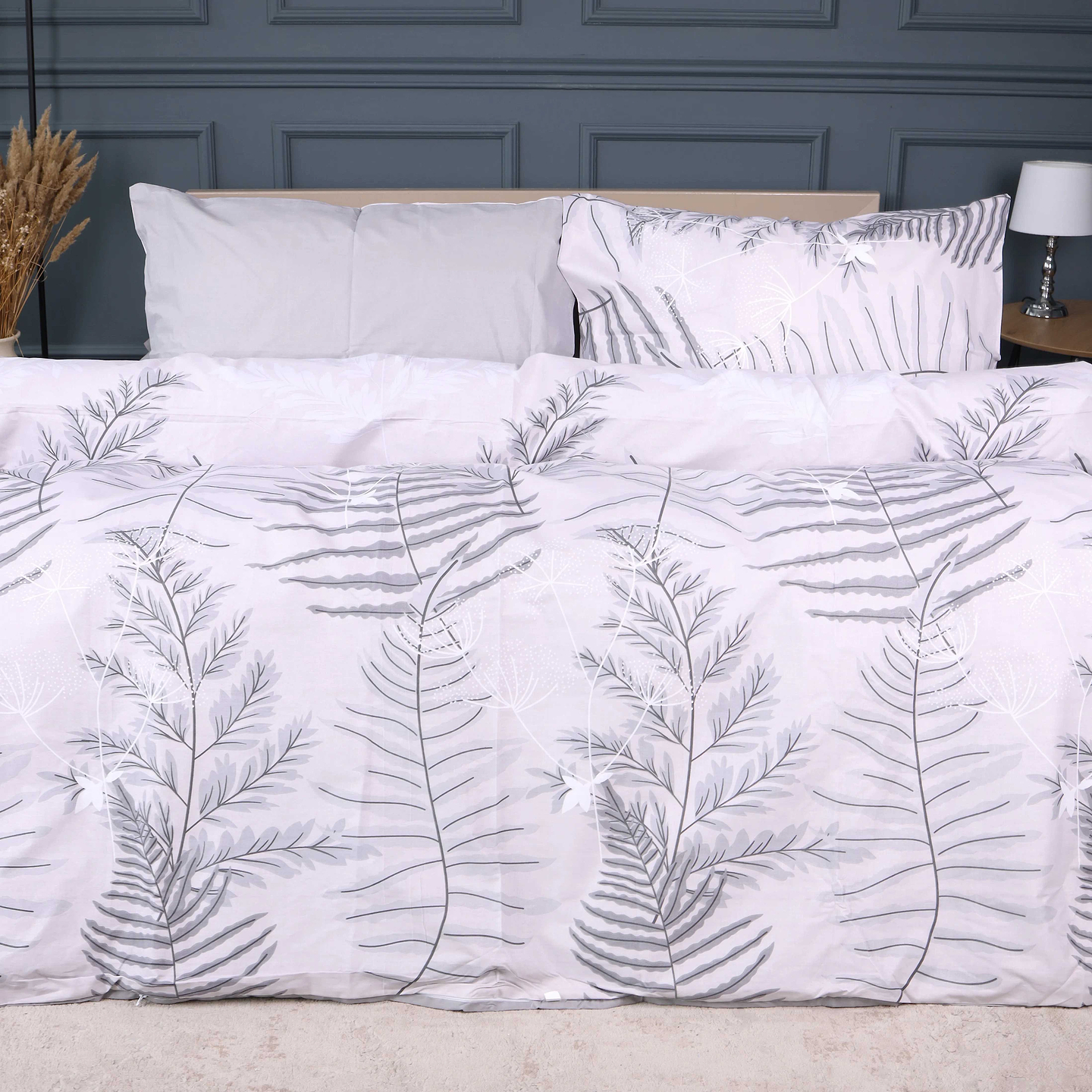 Комплект постельного белья MirSon 175х210 см 17-0815 Silver Branches Бязь (2200011496450)