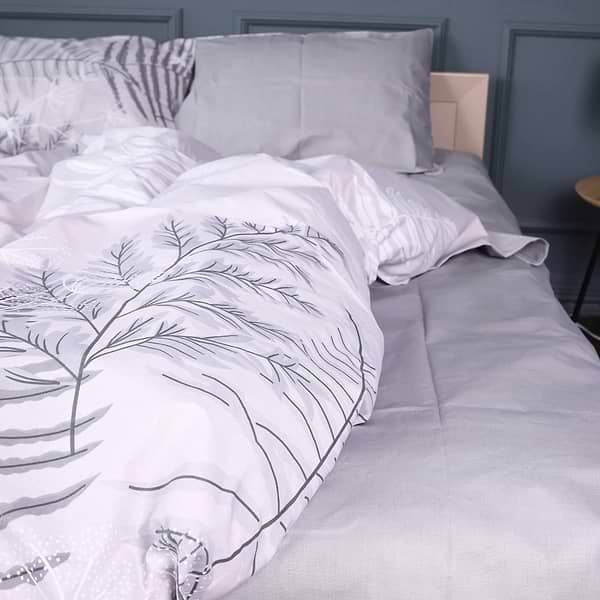 Фото - Комплект постельного белья MirSon 143х210 см 17-0815 Silver Branches Ranforce Elite (2200011496702)