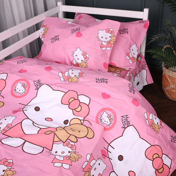 Фото - Комплект постільної білизни MirSon 143х210 см 17-0903 Kitty Sweet Hearts Ranforce Elite (2200012399354)