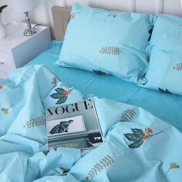 Фото - Комплект постельного белья MirSon 143х210 см Ranforce Elite 17-4736 Green leaves (2200008926427)