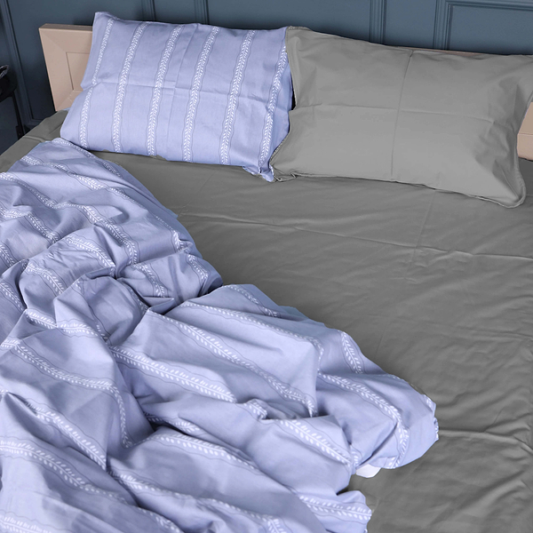 Фото - Комплект постельного белья MirSon 143х210 см 22-1378 Silver Vine Сатин (2200010476323)