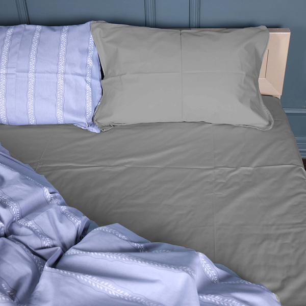 Фото - Комплект постельного белья MirSon 143х210 см 22-1378 Silver Vine Сатин (2200010476323)