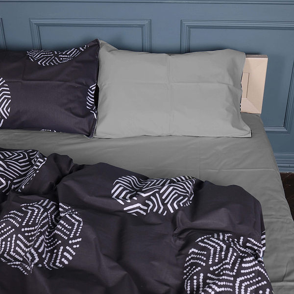 Фото - Комплект постельного белья MirSon 143х210 см 22-1379 Geometric Circles Сатин (2200010476606)