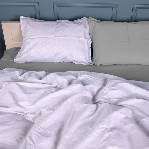 Фото - Комплект постельного белья MirSon 143х210 см 22-1380 Grey Gleam Сатин (2200010476897)