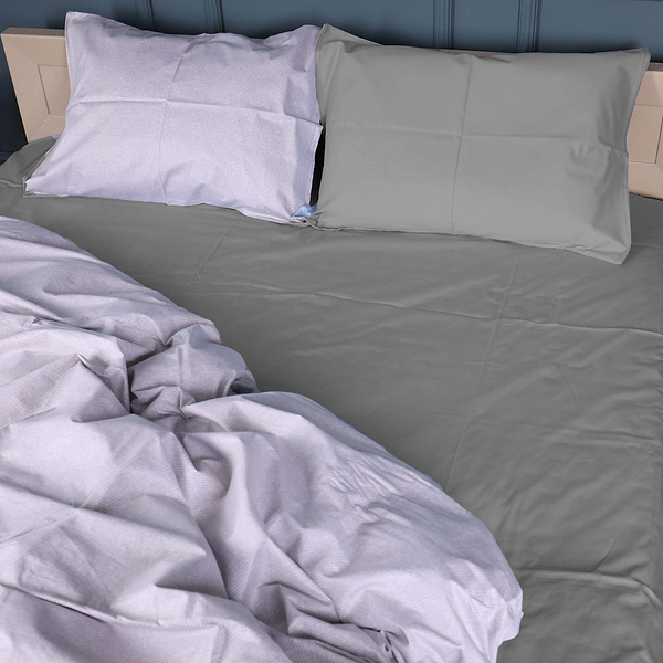 Фото - Комплект постельного белья MirSon 143х210 см 22-1380 Grey Gleam Сатин (2200010476897)