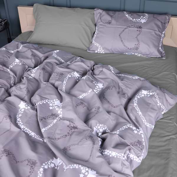 Фото - Комплект постільної білизни MirSon 143х210 см 22-1389 Loving Hearts Сатін (2200010563498)