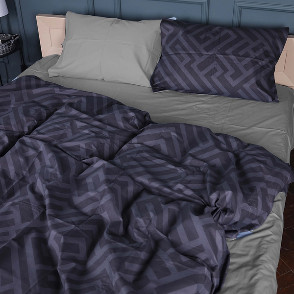 Фото - Комплект постельного белья MirSon 143х210 см 22-1396 Geometric Vibes Сатин (2200010565478)