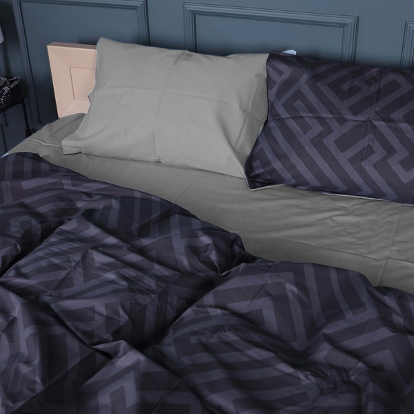 Фото - Комплект постельного белья MirSon 143х210 см 22-1396 Geometric Vibes Сатин (2200010565478)