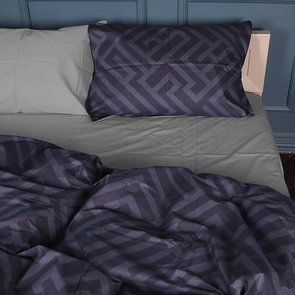 Фото - Комплект постельного белья MirSon 143х210 см 22-1396 Geometric Vibes Сатин (2200010565478)